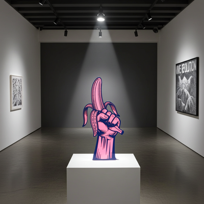 Viva la revolución-Banane rosa-blau